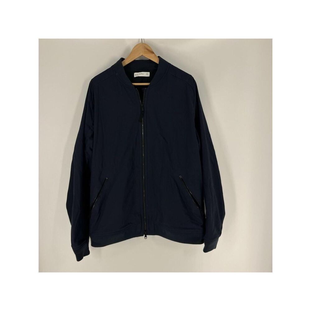 Hill City Thermal Hybrid Bomber Jacket XL Mens Navy Water Resistant Huckberry
